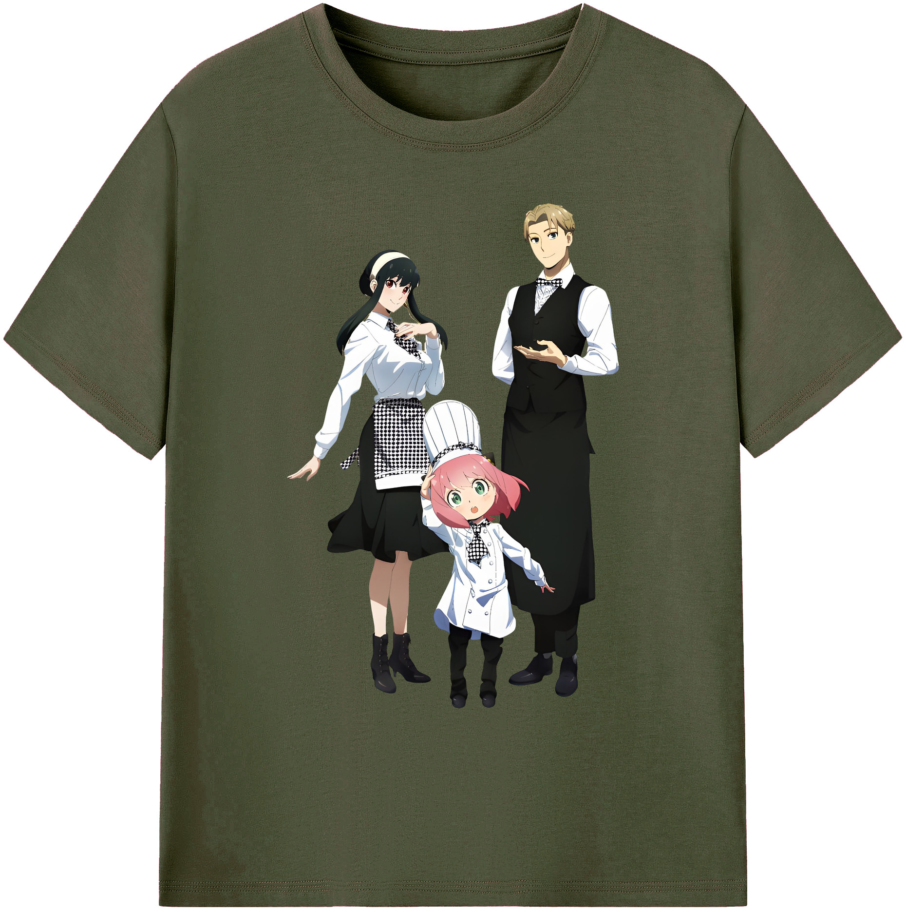 （画像用） SPY×FAMILY间谍家家酒 綿100％ メンズ半袖Tシャツ｜肌触りやわらか＆通気性